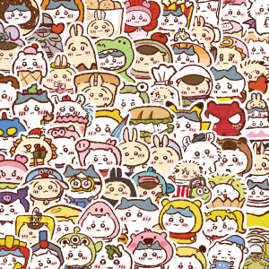 Chiikawa Stickers Cute Small Patterns Waterproof Decorative Decals for Mobile Phone And Computer Protection by MuYi