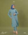 Mecca One Set Arrafi - Setelan Baju Muslim Wanita Atas Bawah Lengan Panjang Bahan Crinkle Stretch Flowly Tidak Mudah Kusut dan Nyaman Menyerap Kerinhat Resleting Depan  Terlaris Terbaru. 