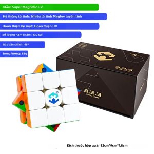 Khối Lập Phương Tốc Độ Từ Tính X3 Professional 3x3 Kèm Pyraminx - Đồ Chơi Xếp Hình Rèn Luyện Trí Não Đồ Chơi Giảm Căng Thẳng Cho Trẻ Em Độ Khó 9 Cấp Độ Tự Lắp Ráp.