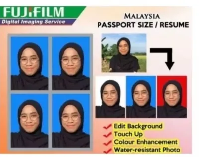 Gambar Passport/Passport Photo/ID Photo/Visa Photo Print/ (Fujifilm Photo Paper)