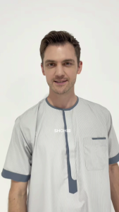 SHOHIB GAMIS PRIA DUBAI 06 KOTAK LENGAN PENDEK BAHAN KATUN