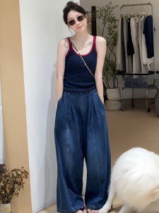 Áo Ba Lỗ Thể Thao Nữ Mùa Hè 2025 Mới Thiết Kế Nối Dài Cổ Tròn Cotton Dáng Ôm Vừa Vặn Thời Trang Thường Ngày