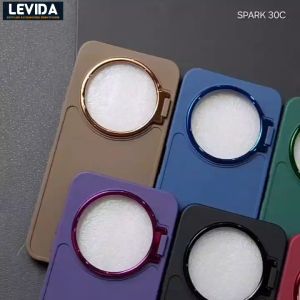 Softcase Macaron Standing Kamera Ring Case Tecno Spark 30C