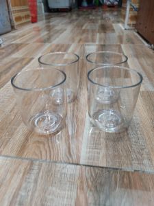 Set 10 Cốc uống trà nhựa kính meka trong suốt cao cấp việt nhật