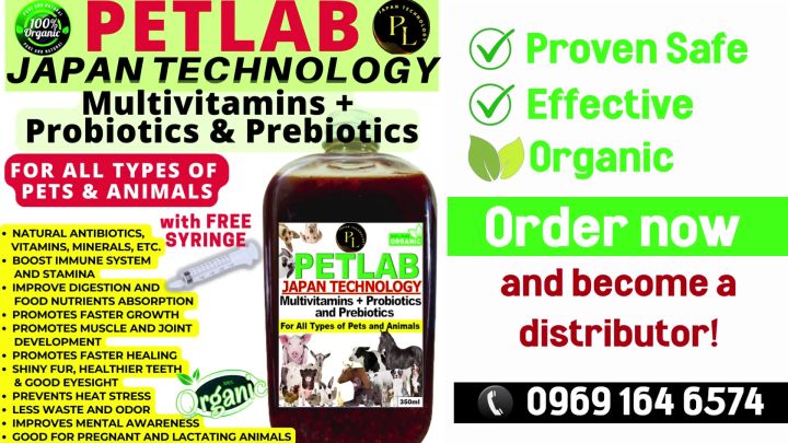 PROBIOTICS AND PREBIOTICS AND MULTIVITAMINS, AND MINERALS PETLAB JAPAN ...