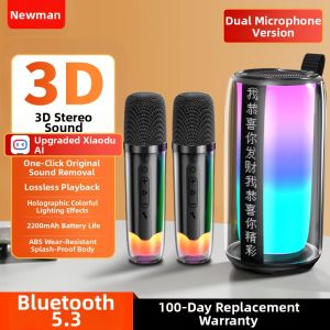 NIUMAN | Outdoor Karaoke Speaker with Wireless Microphone Low Bass Bluetooth