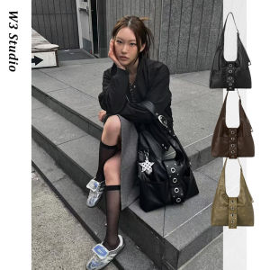 Fashionable Motorcycle Bag Underarm Single Shoulder Bag Large Capacity Commuter High-End Feeling Big Bag Trendy Brit Style