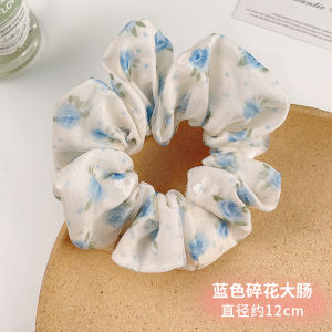 French Style Floral Print Hair Ties 2025 New Netting Hair Bands Womens Fashionable Forest System Hair Bands Headwear