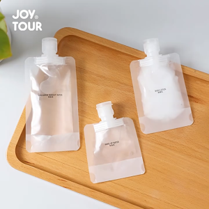 Travel Pouch Botol Refill Isi Ulang Transparan Shower Gel Pouch Portable Tempat Sabun Lotion PH001