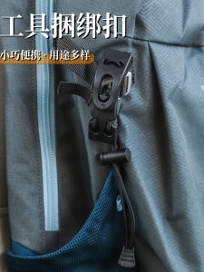 Outdoor Camping Multifunctional Ice Axe Buckle Clip-On Elastic External Mountain Climbing Buckle Quick Release Rope Fastener