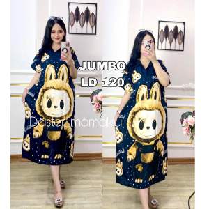 Daster RAYON jumbo ld 120. daster bear ld 120 cm. DASTER KARAKTER TERBARU MOTIF BEAR