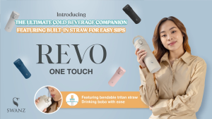 [Printed Edition] Swanz Revo One Touch 550ml - SY-090 Complimentary Tritan Straw
