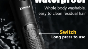 Kemei KM1838 Mesin Cukur Kumis dan Jenggot Rambut Alat Cukur Aman untuk Bayi atau Area Sensitif Anti Lecet Anti Air Trimmer Serbaguna Anti Iritasi Waterproof Kemei KM-1838