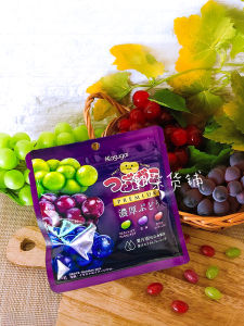 Kasugai Spring Day Well Three Kinds Thick Grape Juice Flavor Crisp Skin Soft Candy Snacks 75g Fruit Flavor Candy Gelatin