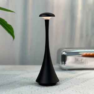 New Arrival Mushroom Table Lamp Rechargeable Wireless touch Lamp Creative Lamp USB-C Desk Lamp Hotel Bedroom Atmosphere Light