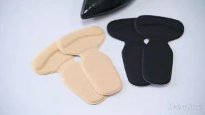 1pair Shoe Insoles Prevent Foot Abrasion Adjust Size Protector Shoes Interior Sticker Anti-wear Feet Anti-dropping T-shape Shoe Heel Pad Callus Absorption Grips Shoe Insert Insoles Foot Protector Cushion Pads for Women Liner Arch Support