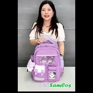 Balo tiểu học chống gù cặp học sinh cấp 1 chống thấm nước hình dáng dễ thương Samcos
