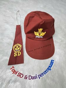 TOPI & DASI Merah untuk SD Laki Laki & Perempuan