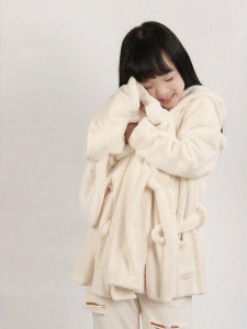 potatokids | Water Absorbent Quick Drying Kids Bathrobe