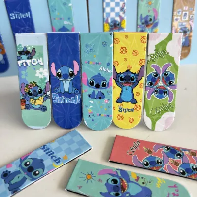 Disney | Random 6pcs Disney Stitch bookmarks foldable clip on bookmarks student supplies office supplies party gifts