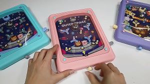 Mainan Anak Board Game Puzzle Bola Labirin Mini Portable Bola pinball