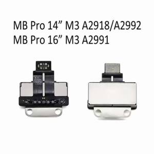 New A2918 A2991 A2992 for Macbook Pro 14" 16" M3 DC Power Jack Connector with Cable Charge Power Jack Port 2023 Year