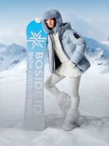 BOSIDENG | Snow Sport Hooded Waist-Slimming Womens Winter Down Jacket