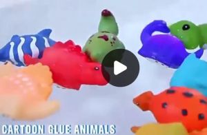 เล่นน้ำ พ่นน้ำได้ 6 ตัว ของเคลื่อนที่มีไฟด้วยเซ็ต (TOY693)