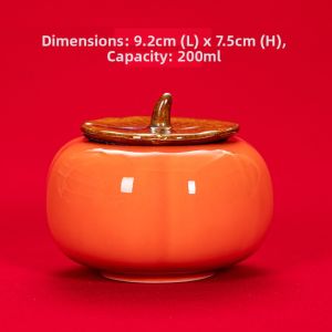 Purple Clay Ceramic Tea Leaf Canister Sealed Storage Box Japanese Style Tea Set Dehua Origin Handmade Non-Handmade
