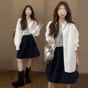 Karrar betsey | Small Figure Suitable Sun Protection Shirt Jacket Long Sleeved