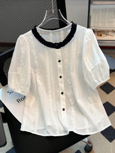 LANQIONG | Áo Blouse Phong Cách Pháp Mới