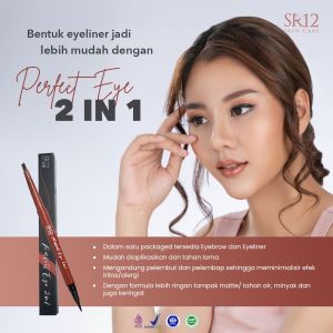 EYE BROW DAN EYELINER SR12  PERFEC EYE 2 IN 1
