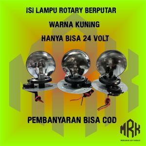 Isi lampu rotary berputar warna kuning CAR