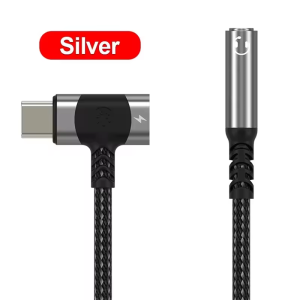 2 IN 1 USB C To 3.5mm Headphone Adapter To Type C PD 60W Charging Audio Cable For iPhone iPad Samsung Xiaomi Huawei Connectors