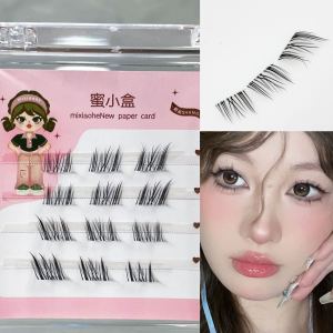 Beautiful Duck ~ Glue-Free and Unloading-Free! Honey Small Box Flying Cat Oblique Flying Fake Eyelashes Upper Mirror Eyelashes Nature Daily Mom