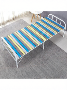 MOLORE | Single Foldable Iron Hard Board Bed For Home Office And Nap