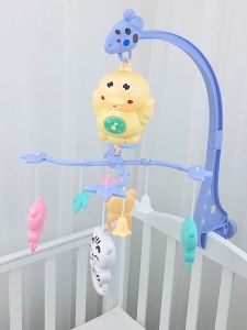 Baby Bed Bell Toy Coaxing Sleep Rotating Remote Control Rattle Set Infant To Appease Music Toy