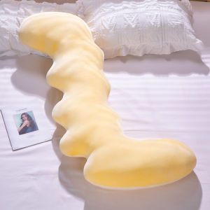Cute Long Pillow for Women Sleeping Side Sleepers Leg Clasping Pregnant Women Dormitory Bed Headrest Modern Simple Style PP Cotton Filled Plush Material