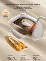 [China Plug Without Adapter] Bear | Handheld Steam Iron for Dry and Wet Ironing. 