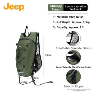 Jeep | Portable Foldable Soft Outdoor Water Bag With Straw