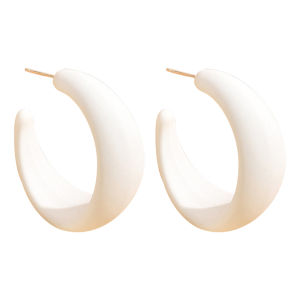 Colorful C-Shaped Earrings Womens Fashion Personality Dopaamine Candy Ear Jewelry RTZHANG Korean Style Fresh out Accessories