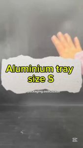 Aluminium Foil Tray Size S Baking Tray Small Buffet Catering Food Tray and Lid Partyware - 5PCS