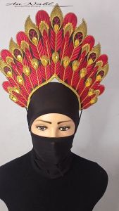 An-Nahl Mahkota Tari Renda Bordir Siger Bulu Merak