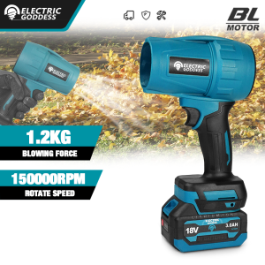 150000RPM Brushless Electric Turbo Blowers Jet Fan 200M/S Handheld Leaf Blower Dust Blowing for Makita 18V Battery Pins