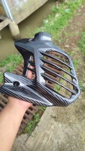 Black carbon Cover radiator Nmax New allshopvariasi