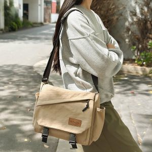 Casual Mens Crossbody Bag Large Capacity Single Shoulder Bag Personality Messenger Bag Trendy Workwear Style Japanese Style