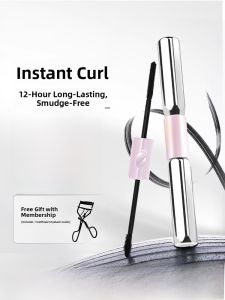 Waterproof Long-lasting Curling Non-smudging Double-ended Mascara Thick Natural Looking Eyelash Makeup Tool by Cat Best