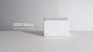 Mercusys Halo H80X ( 2 Pack) AX3000 Whole Home Mesh WiFi 6 System with 3 Gigabit  Ports