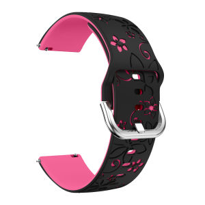 18mm 20mm 22mm Strap for Samsung Galaxy Watch 7 6 5 4 5Pro Classic Silicone Band for Huawei Watch GT6 Pro 46mm GT4/3Pro Bracelet