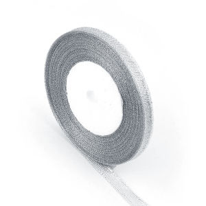 25yards/roll 6/10/12/15/20/25/40/50mm Gold Silver Glitter Ribbon Wedding Cake Gift Decoration Craft Supplies Organza DIY Ribbon